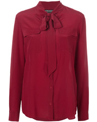 Красная шелковая блузка от Twin-Set