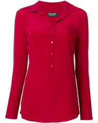 Женская красная шелковая рубашка от Twin-Set