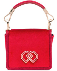 Женская красная шелковая сумка от Dsquared2