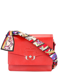 Женская красная шелковая сумка от Paula Cademartori