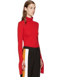 Женская красная шерстяная водолазка от Jacquemus