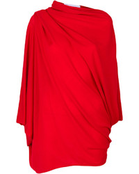 Красная шерстяная вязаная блузка от Gianluca Capannolo