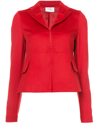 Женская красная шерстяная куртка от Akris Punto