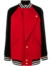 Женская красная шерстяная куртка от Lanvin