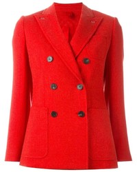 Женская красная шерстяная куртка от Max Mara