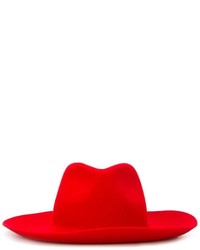 Женская красная шерстяная шляпа от Forte Forte