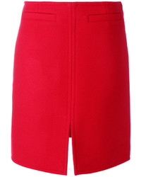 Красная шерстяная юбка от Courreges