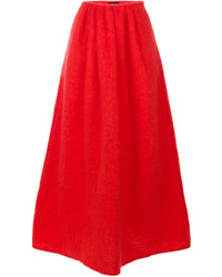 Красная шерстяная юбка от Giorgio Armani