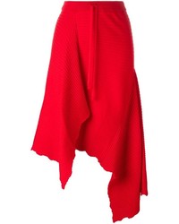 Красная шерстяная юбка от MARQUES ALMEIDA