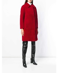 Красная шуба от Blancha