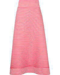 Красная юбка в горизонтальную полоску от Sonia Rykiel