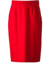 Красная юбка-карандаш от Balenciaga