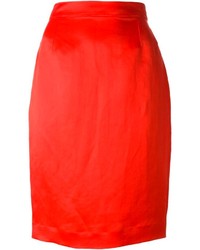 Красная юбка-карандаш от Lanvin