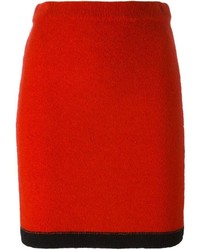 Красная юбка-карандаш от Moschino