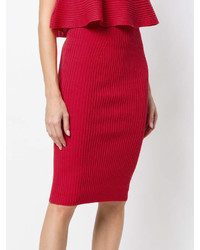 Красная юбка-карандаш от Fendi