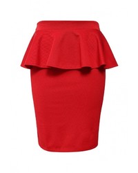 Красная юбка-карандаш от Tutto Bene
