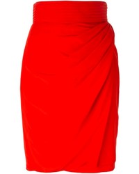 Красная юбка-карандаш от Versace