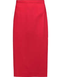 Красная юбка-миди