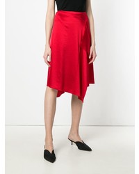 Красная юбка-миди от Cédric Charlier