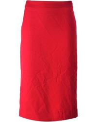 Красная юбка-миди от Marni