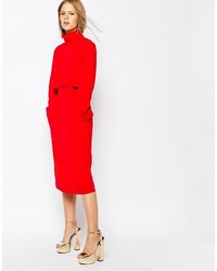 Красная юбка-миди от The Laden Showroom