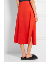 Красная юбка-миди от Cédric Charlier