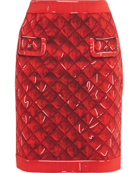 Красная юбка с принтом от Moschino