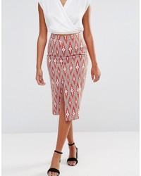 Красная юбка с принтом от Glamorous