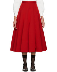 Красная юбка со складками от Junya Watanabe
