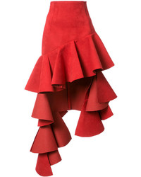 Красная юбка от Jacquemus