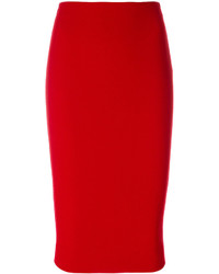 Красная юбка от Victoria Beckham
