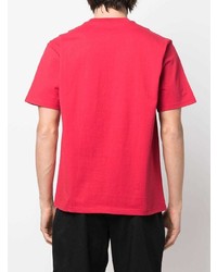 Мужская красно-белая футболка с круглым вырезом с принтом от Carhartt WIP