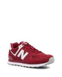 Мужские красно-белые кроссовки от New Balance
