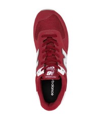Мужские красно-белые кроссовки от New Balance