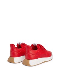 Мужские красно-белые кроссовки от Giuseppe Zanotti