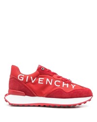Мужские красно-белые кроссовки от Givenchy
