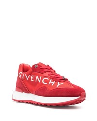 Мужские красно-белые кроссовки от Givenchy