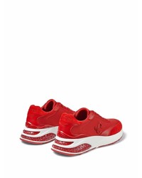 Мужские красно-белые кроссовки от Jimmy Choo