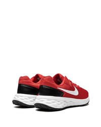 Мужские красно-белые кроссовки от Nike