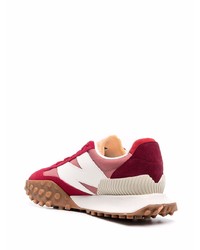 Мужские красно-белые кроссовки от New Balance