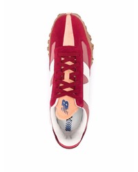 Мужские красно-белые кроссовки от New Balance