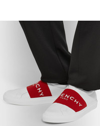 Мужские красно-белые низкие кеды от Givenchy