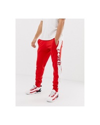 Мужские красно-белые спортивные штаны от Le Breve