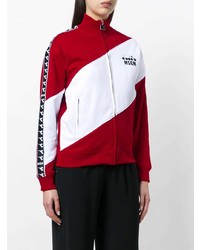 Женский красно-белый бомбер от MSGM