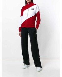 Женский красно-белый бомбер от MSGM