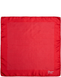 Красно-белый нагрудный платок в горошек от Charvet