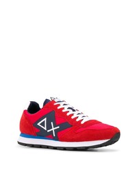 Мужские красно-темно-синие кроссовки от Sun 68