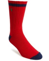 Красно-темно-синие носки