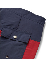 Мужские красно-темно-синие шорты от Saturdays Nyc