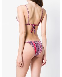 Красно-темно-синий бикини-топ от MC2 Saint Barth